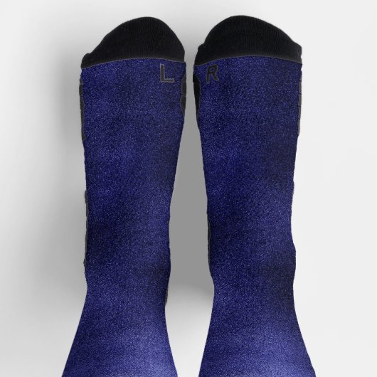Chaussette Bleu faux design (Haut)