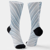 Chaussette Bleu gris rayé élégant (Angulaire)