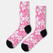 CHAUSSETTE BLEU HAWAII (ROSE DE BUBBLEGUM) (Gauche)