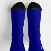 Chaussette bleu marine uni - ajoutez un monogramme (Haut)