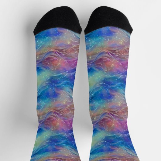 Chaussette Bleu Mauve Blanc Pearly Floatls (Haut)