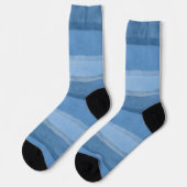 Chaussette Bleu monochromatique (Gauche)