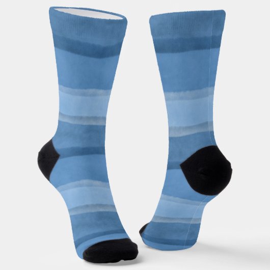 Chaussette Bleu monochromatique (Angulaire)