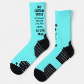 Chaussette BLEU Personnalisé sur toute l'impression Chaussett (Gauche)