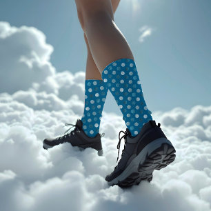 Chaussette Bleu Pois moderne & élégant Noël