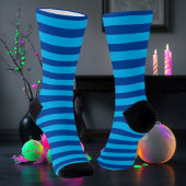 Chaussette Bleu rayé