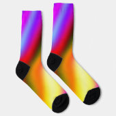 Chaussette Bleu rose ombre couleur d'eau abstrait pastel arc- (Droite)