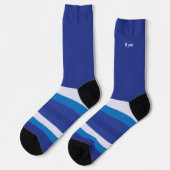 Chaussette Bleu Schtroumpper Secret Stripes Wild (Gauche)