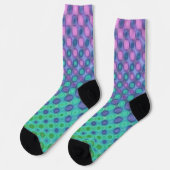 Chaussette Bleu Violet Jaune Vert (Gauche)