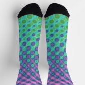 Chaussette Bleu Violet Jaune Vert (Haut)