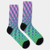 Chaussette Bleu Violet Jaune Vert (Droite)