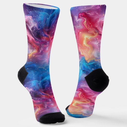Chaussette BLEUE ET ROSE ÉQUIPÉE ÉQUIPE Premium Durable Perso (Angulaire)