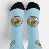 Chaussette Bleuet de l'Est en neige - Photo originale (Haut)