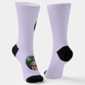 Chaussette Bleuet de l'Est en neige - Photo originale (Angulaire)