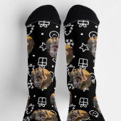 Chaussette Blob de photo personnalisé - Husky d'hiver  (Haut)