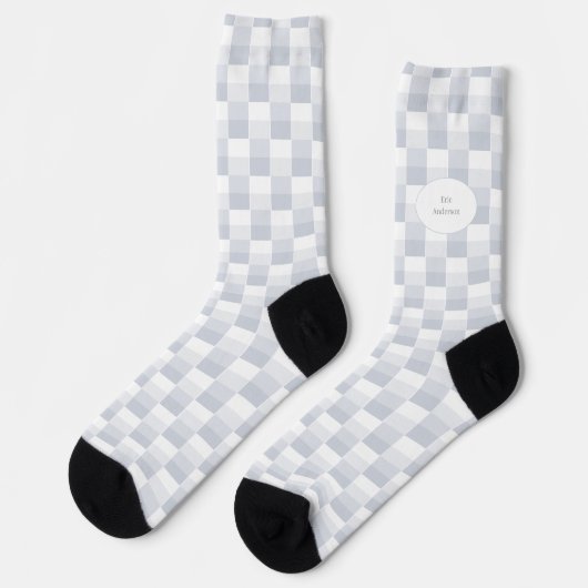 Chaussette Blocs de couleur nuances blanches (Gauche)