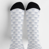 Chaussette Blocs de couleur nuances blanches (Haut)