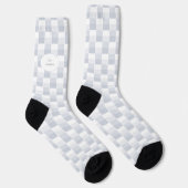 Chaussette Blocs de couleur nuances blanches (Droite)