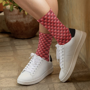 Chaussette Blocs de couleur nuances rouges