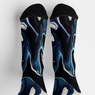 Chaussette Blue blurred pattern