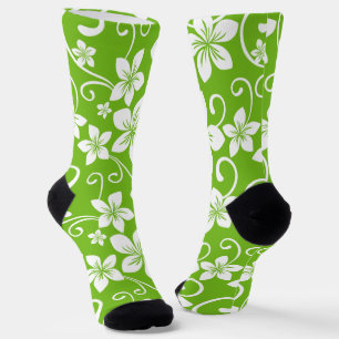 CHAUSSETTE BLUE HAWAII (LIME)