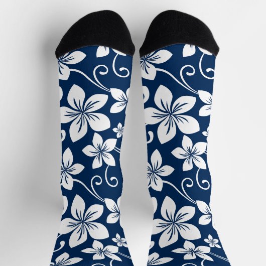 CHAUSSETTE BLUE HAWAII (MARINE) (Haut)