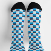 Chaussette Blue pattern of Gray and Blue (Haut)