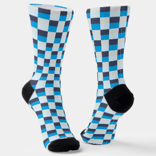 Chaussette Blue pattern of Gray and Blue