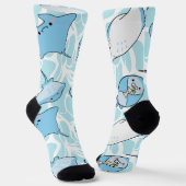 Chaussette Blue Stingray sous l'eau (Angulaire)