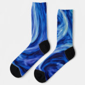 Chaussette Blue Tornado Vent Art Chaussettes folles (Gauche)