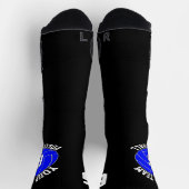 Chaussette Blue Volleball Custom Nom de l'équipe et numéro du (Haut)