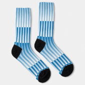 Chaussette Blue White Striped Pattern (Droite)