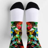 Chaussette Bobble Head Turtle Crew Socks - Colorful (Haut)