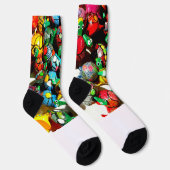 Chaussette Bobble Head Turtle Crew Socks - Colorful (Droite)