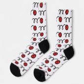Chaussette Bocce mignon bille imprimer équipe chaussettes spo (Gauche)
