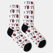 Chaussette Bocce mignon bille imprimer équipe chaussettes spo (Droite)