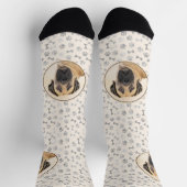 Chaussette Boerboel Peinture - Cute Original Chien Art (Haut)