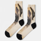 Chaussette Boerboel Peinture - Cute Original Chien Art (Gauche)