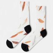 Chaussette Boho Plumes populaires Collection de luxe (Gauche)