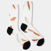 Chaussette Boho Plumes populaires Collection de luxe (Droite)