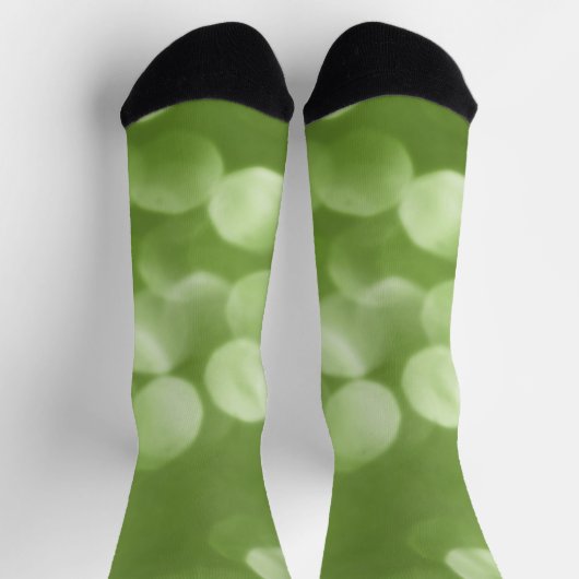 Chaussette Bokeh vert pâle vert pâle Abstrait (Haut)