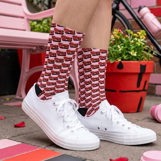 Chaussette Bombe Cerise