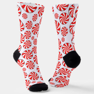 Chaussette Bonbons de Noël à la menthe poivrée