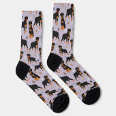 Chaussette Bones et pattes de chien Rottweiler (Droite)
