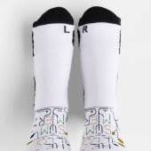 Chaussette BONJOUR VIBRATIONS D'ÉTÉ – Minimal Monoline (Haut)