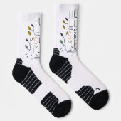 Chaussette BONJOUR VIBRATIONS D'ÉTÉ – Minimal Monoline (Droite)
