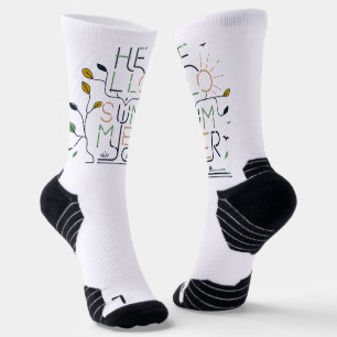 Chaussette BONJOUR VIBRATIONS D'ÉTÉ – Minimal Monoline
