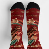 Chaussette Bonne année de dragon chinois (Haut)