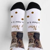 Chaussette Bonne année Père célibataire ajouter photo nom bru (Haut)