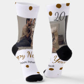 Chaussette Bonne année Père célibataire ajouter photo nom bru (Angulaire)